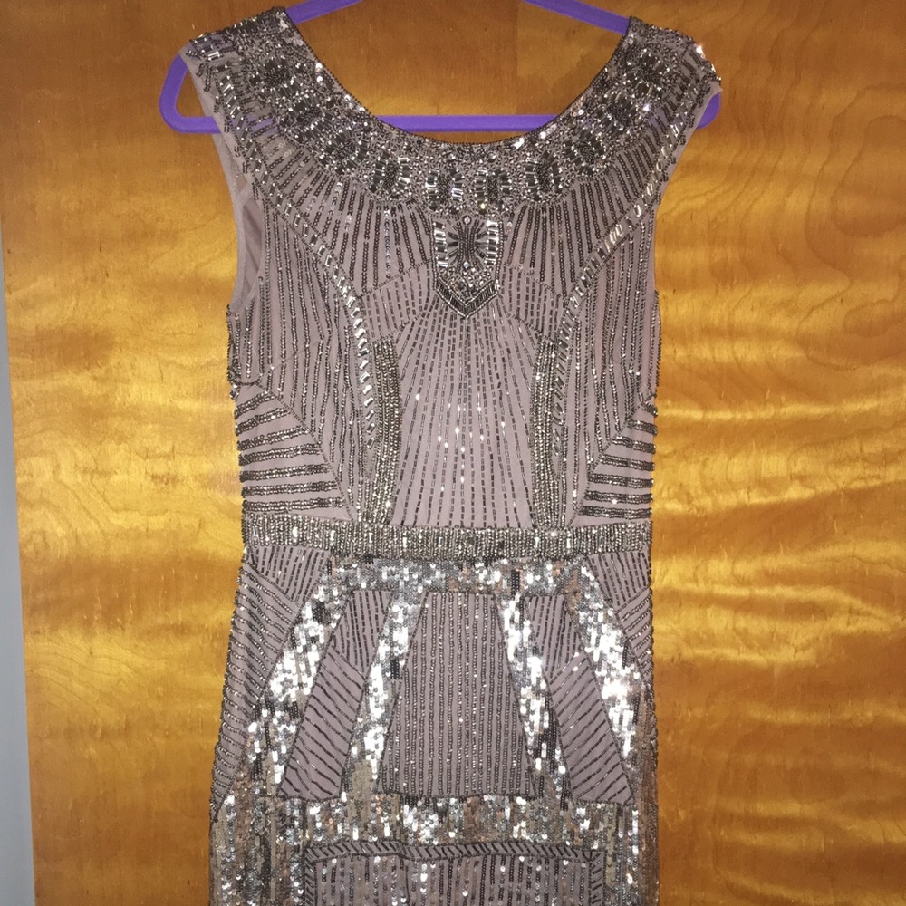 Gorgeous beaded Aidan Mattox dress